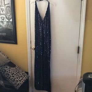 Vintage sequence royal blue dess